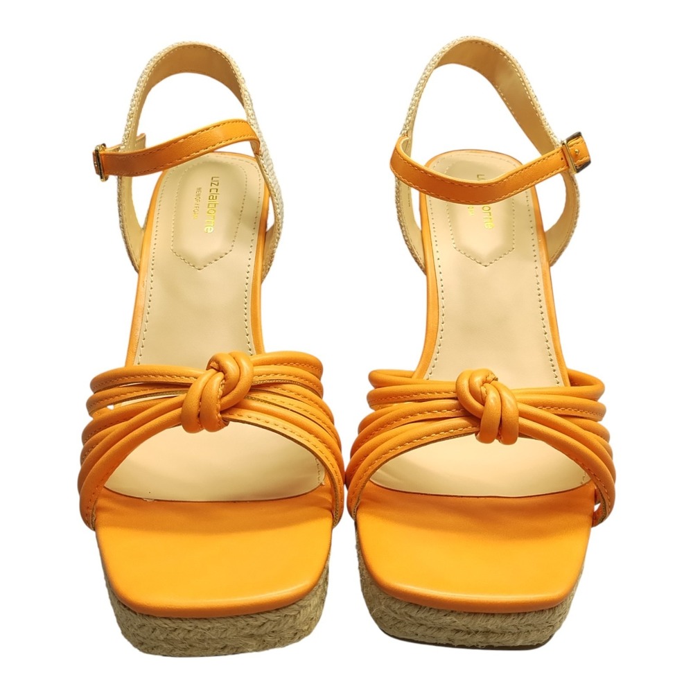 Liz Claiborne Marcos Wedge Espadrille Sandals Womens Size 8M Multi Memory Foam‎